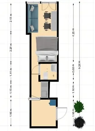 Tiny Studio In Long-term Offer Апартаменты *